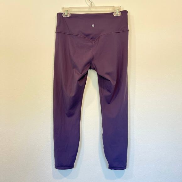 Athleta Elation Train 7/8 Tight Leggings Purple Women's L - Picture 2 of 9
